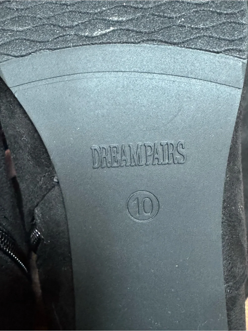 DREAM PAIRS Women's Over The Knee Thigh High Boots in Black Size 10